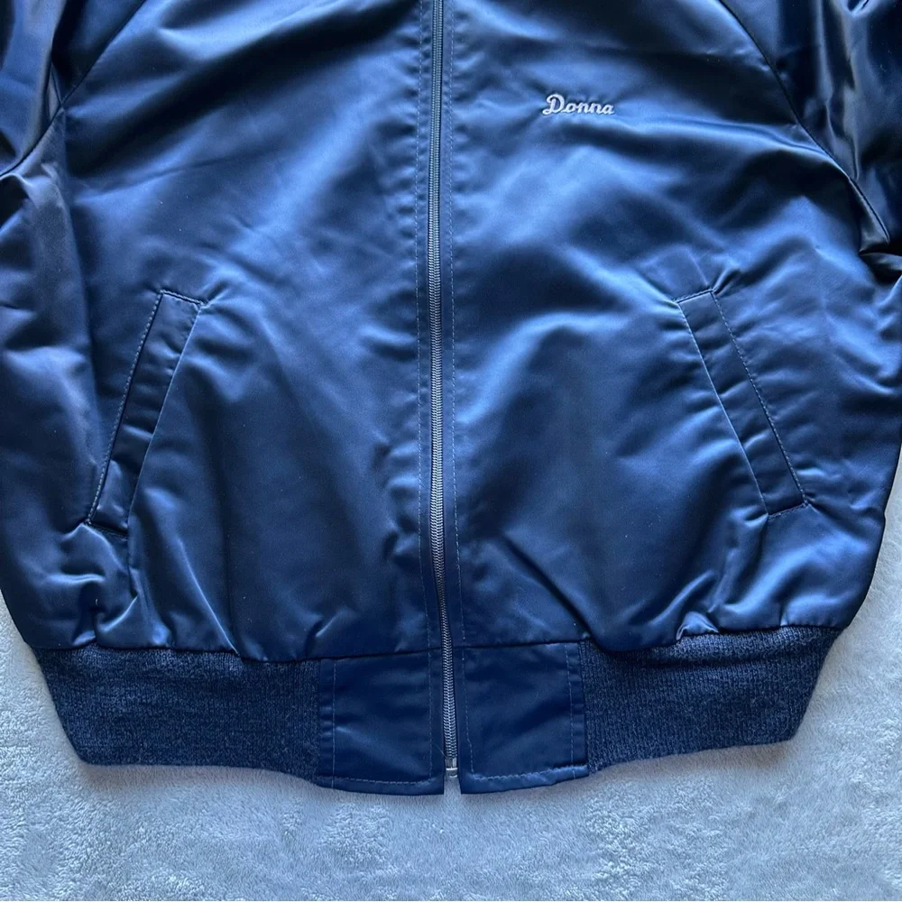 Vintage Walt Disney Productions Rainbow Mickey Satin Bomber Jacket L - Picture 8 of 12
